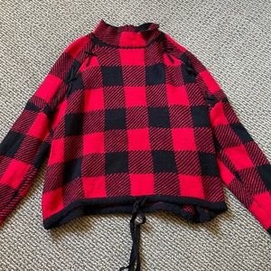 No boundaries xxxl (21) black and red plaid sweater